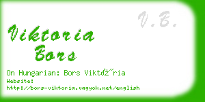 viktoria bors business card